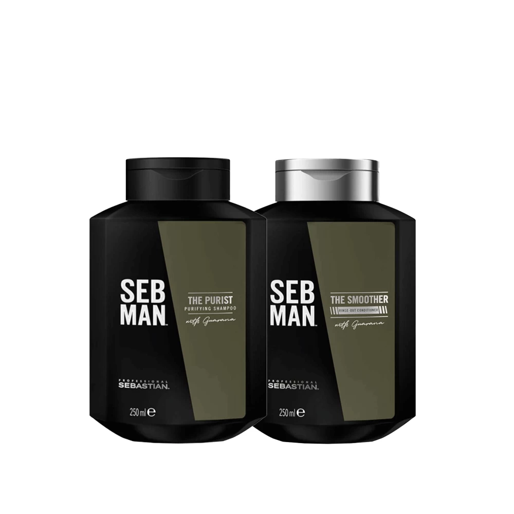 Duo Shampooing Purifiant Et Conditionneur Seb Man Sebastian Professional