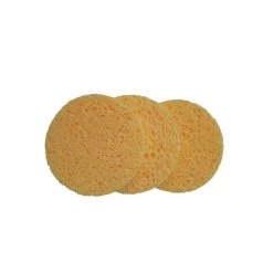 Éponges En Cellulose Rondes Jaunes (x3) ParisAx