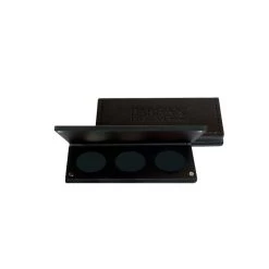 Palette Personnalisable 3 Godets (façon Cuir Noir) Parisax